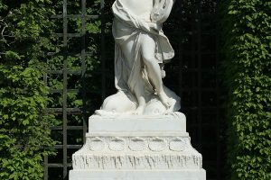 Parc de Versailles, bosquet des Dômes. Arion avec sa lyre, par Jean-Melchior Raon, 1686-1695.