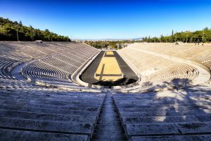 Athens - Panathenaic Stadium in a summer day Greece