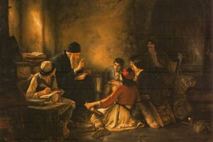 The Greek Secret Schools: Painting by Nikolaos Gyzis (1842-1901)